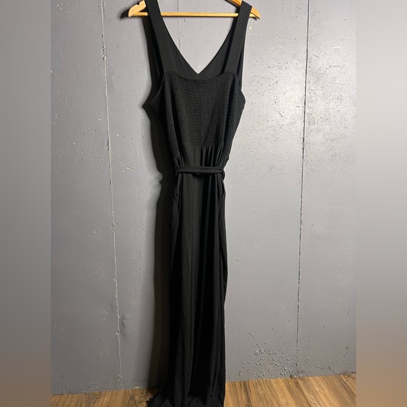 J Jill Wearever Collection Black sleeveless Jumpsuit Women's XLarge - Picture 3 of 8